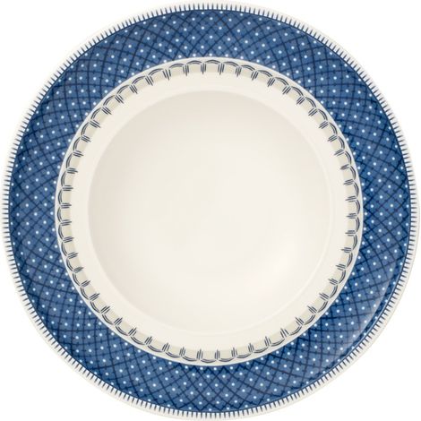 Villeroy & Boch Casale Blu Suppenteller Rund Porzellan Beige, Blau 1 Stück(e)
