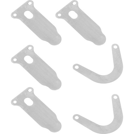 Kit de 6 Plaques de Soupape Accessoires en Alliage de Fer Argenté Forme Langue U et V pour Régulation du Débit D'air et Efficacité Accrue pour Compresseur D'air (1/5)