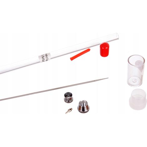 UGELLO DI RICAMBIO CON AGO PER AEROGRAFO DA 0,5 MM - KIT DI RIPARAZIONE PER MODELLAZIONE
