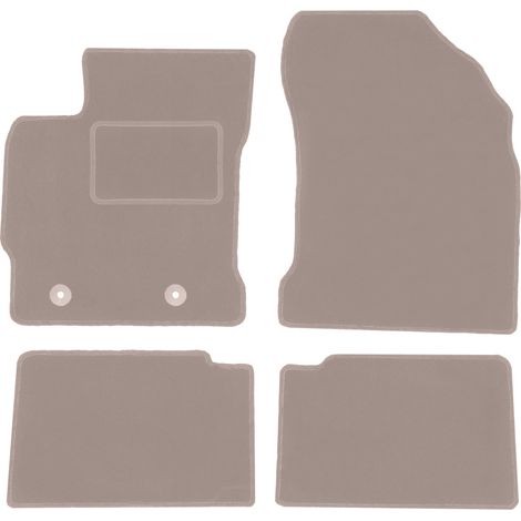 Tapis en velours beige pour Toyota Auris I berline, break (2006-2012) (1/5)