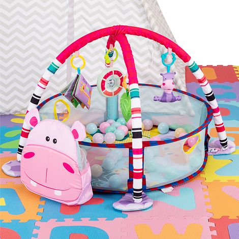 Palestrina Box Tappeto Neonato Bambino Maialino con Recinto Palline Idea Regalo (1/5)