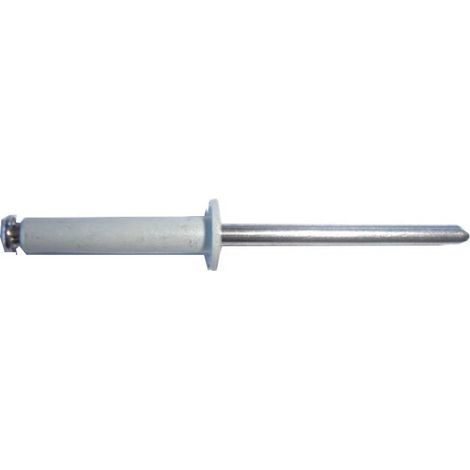 250 Rivets Aveugles Etoilés Tête Ronde GOLIGHT TRS 4 x 16 mm - Aluminium/Aluminium RAL 9002 - D-Work
