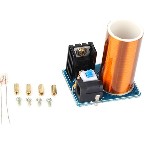 Kit de Module à Étincelles LED Télécommandé Tesla Coil Mini - DIY Électronique 12V - Produit Fini (1/5)