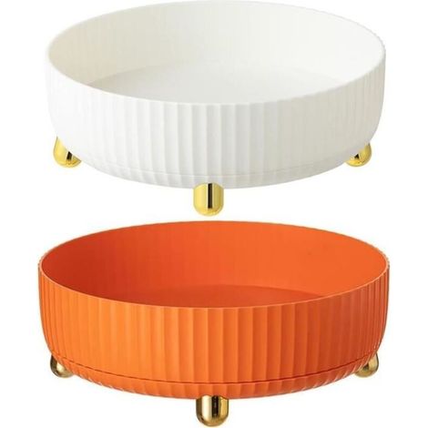 Bardusch-Support de Stockage Rotatif - Lazy Susan - 2 Pièces - Plastique - Antidérapant - Économise de l\'Espace (1/4)