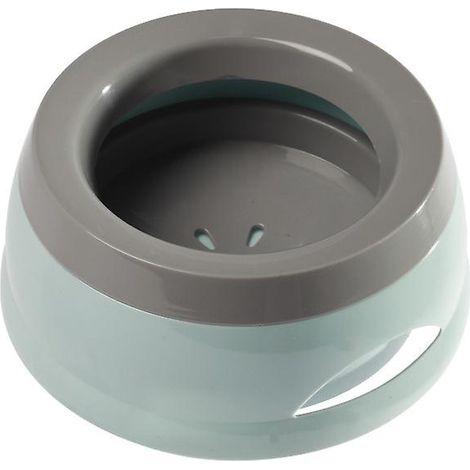 Bouteille d'eau nomade 750 ml Bleu L avec gamelle anti-éclaboussures pour chiens (1/5)
