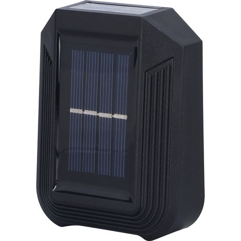 Lot 6 lampes murales solaires LED blanches, éclairage extérieur jardin terrasse, lumière haut et bas pour mur clôture, avec batterie intégrée (1/5)