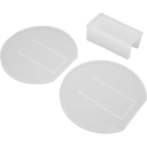 Moule rond en silicone souple réutilisable blanc pour pot de plantation, moule DIY pour aquarium art créatif. (1/5)