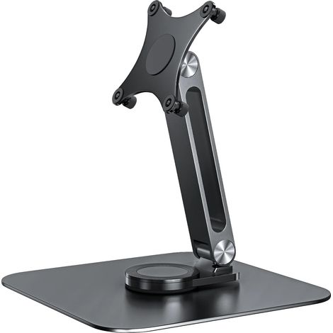 Monitorständer, höhenverstellbar, 360-Grad-Drehung, schwarz (1/2)