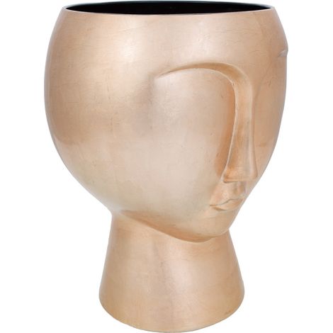 Figura cara cerámica dorada 28,5x28,5x38 (1/3)