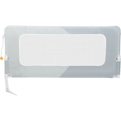 Barrière de lit, hauteur réglable, design pliable, 180 Double Gray cm (1/2)