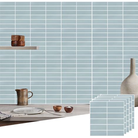 Lot de 5 autocollants 3D pour carrelage mural, pour cuisine, chambre à coucher, décoration murale accent 30,5 x 30,5 cm (1/5)
