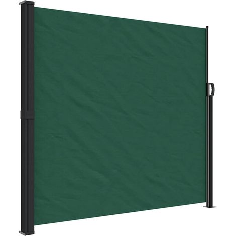 Tenda da Sole Laterale Retrattile Verde Scuro 180x300 cm vidaXL