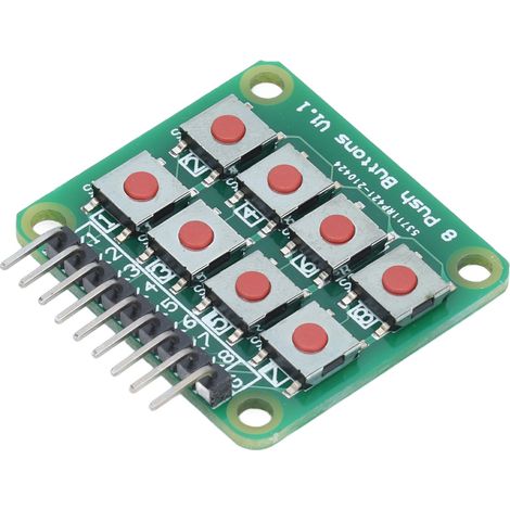 Module de touches à boutons, clavier matriciel 2x4, 8 micro-interrupteurs poussoirs pour microcontrôleur monopuce (1/5)