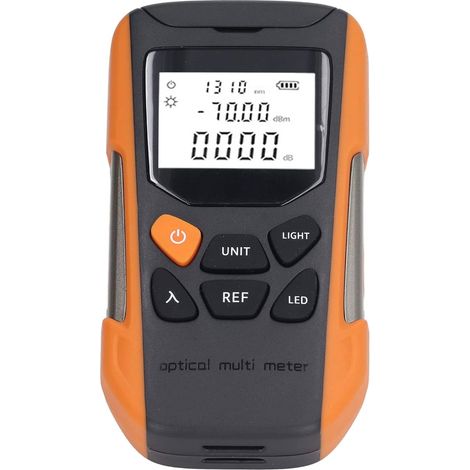 Testeur de Câble à Fibre Optique Compteur de Puissance à Fibre Optique Portable Universel Compteur de Puissance pour Testeur D'atténuation Optique de 30 Km (1/5)