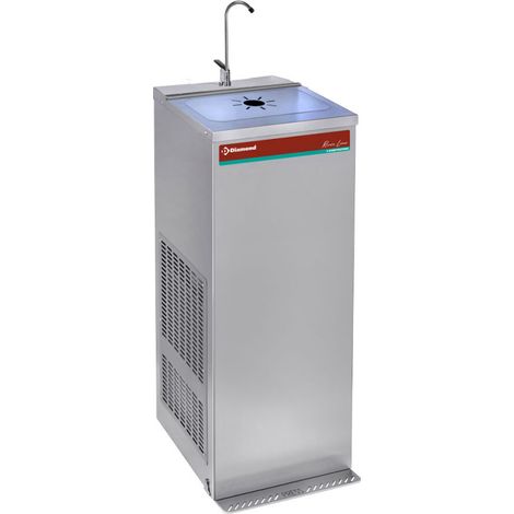 Fontaine réfrigérée à pédale - inox - 35 litres/heure - Diamond (1/5)