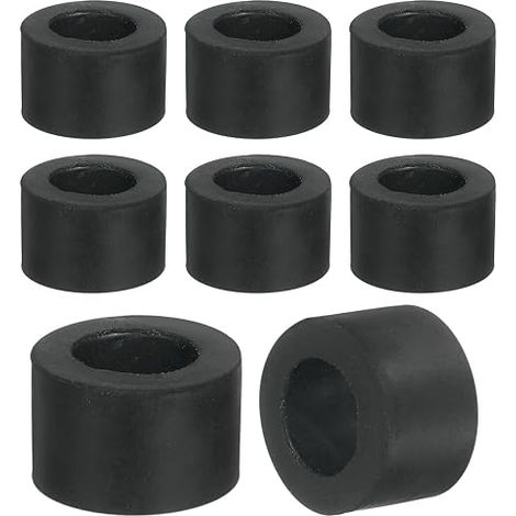 36pcs Rubber Washers 15mm OD x 8mm ID x 10mm Thickness Plastic Spacer Flat Anti-Vibration Round for Domestic Industrial Machines (1/5)