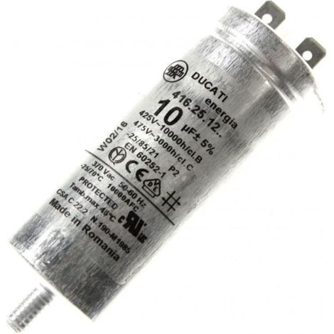 Condensatore 10mF 450V - Asciugatrice - WHIRLPOOL - 2945923662734907979 (1/2)