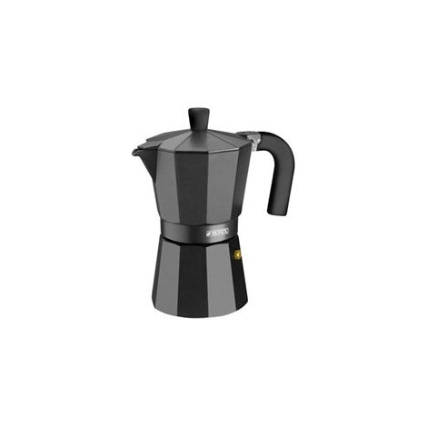 Cafetera Italiana Monix BraisogonaM640006 Negro Aluminio 6 Tazas