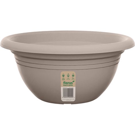 Florus Mediterran Coupe 30 - Gris - L 30 x B 29.5 x H 13 cm - extérieur - 100% recyclé