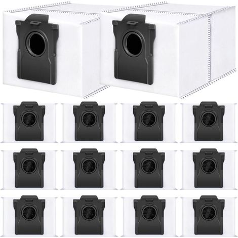 14 Stück Staubbeutel für Dreame L10s Ultra Gen 2/L10s Ultra Gen 3/X40 Ultra/X50 Ultra/L40 Ultra/L50 Ultra/Mova P10/E30/P50/V50 Staubsauger,3.2 Liter Staubbeutel mit Aktivkohleschicht (1/5)