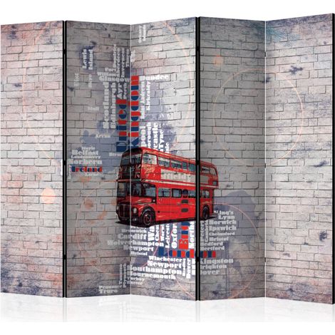 Paravent 5 Volets "My London..." 172x225cm (1/2)