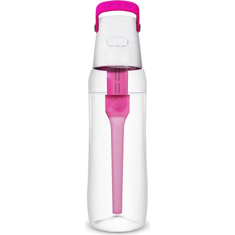 Dafi Solid Wasserflasche mit Filter, rosa, 0,7 l, aus Tritan (1/5)