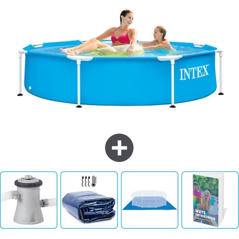 Intex Piscine Tubulaire Ronde - 244x51 cm - 5-pièces SCB117 (1/5)