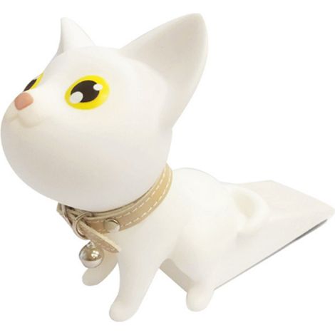 Filiyano-Butée de porte sans perçage pour poignée de porte, butée de porte chat mignon, anti-collision (1/4)
