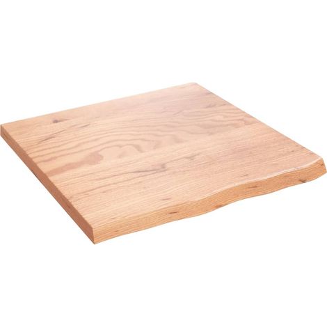 Maison Exclusive - Piano Bagno Marrone 60x60x(2-4) cm Legno Massello Trattato