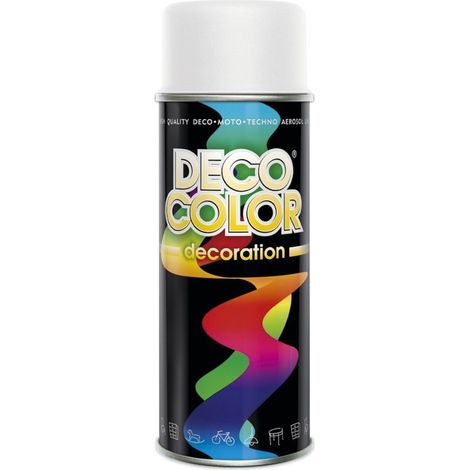 Vernis universel Deco Color 9010 blanc mat 400 ml