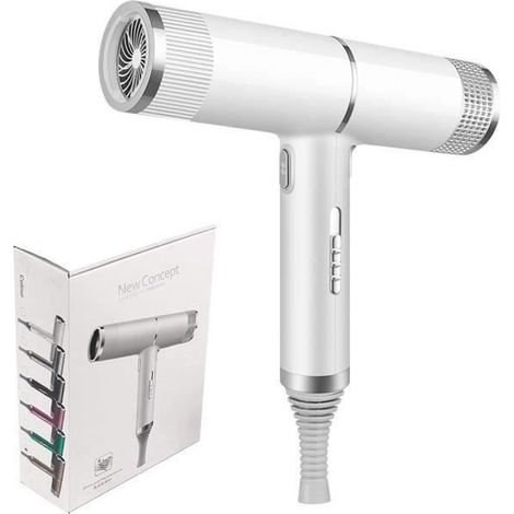 Sèche-Cheveux ionique JOULLI - Professionnel 1200W - 3 Températures - Vent chaud et froid (1/4)