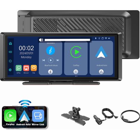 Autoradio avec écran tactile de 8,1 pouces navigation sans fil CarPlay et Android Auto 8,1" (1/4)