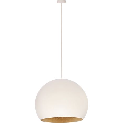 Suspension classique beige/or Ø46 Margo E27 15W Sigma