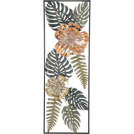 Pannello rettangolare fiori decorativi in ferro per decorazioni ambienti -Fiori (1/5)