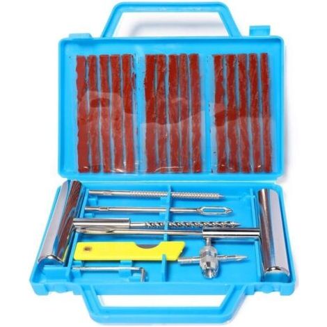 22pcs Kits De Réparation De Pneus, Outils De Réparation De Pneus Lourds Et Ensembles De Réparation De Pneus Pour Voitures, Motos, Camions, Vtt, Tracteurs, Camping-Cars, Suv, Jeep, (1/5)