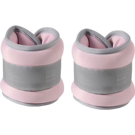 2 Pièces Sandbag de Cheville Poids 2.2lb avec Sangle Réglable et Fermeture Velcro pour Entraînement Fitness et Danse (1/5)