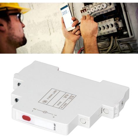 Voyant lumineux LED sur rail JD9-H1D AC/DC 230V pour montage sur rail DIN, destiné aux circuits de télécommunications, électriques et autres voyant rouge. (1/5)