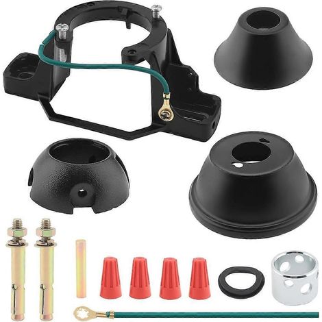 Kit de support de montage pour ventilateur de plafond, adaptateur d'équilibrage universel pour ventilateur de plafond - capacité de charge de 50 lb, installation avec une inclinaison de 30°. (1/5)
