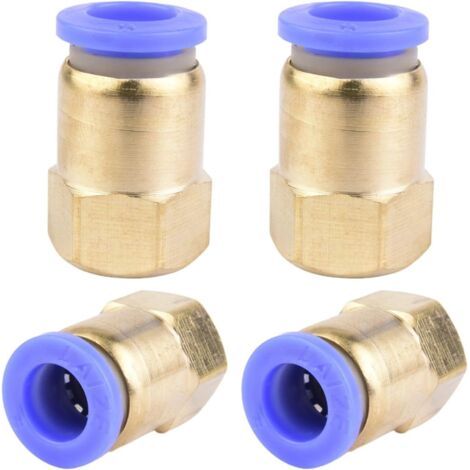 4 pièces 10 mm 1/2′′PT filetage extérieur droit Push to Connect Raccords de tube à emboîter pneumatique connecteur rapide PCF PCF8-1/8\ (1/5)