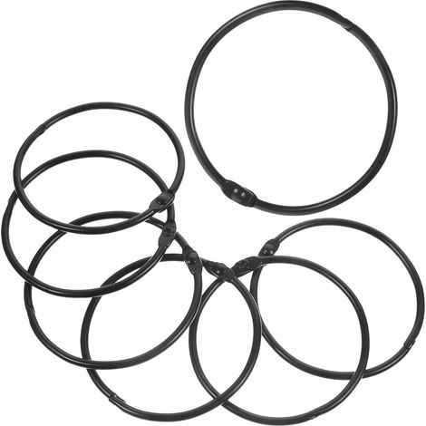 schwarze Duschvorhanghaken aus Eisen robust und einfach zu