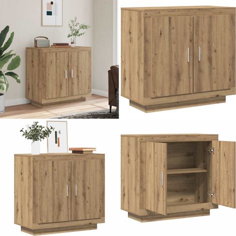 vidaXL Sideboard Artisan-Eiche 80x40x75 cm Holzwerkstoff (1/5)