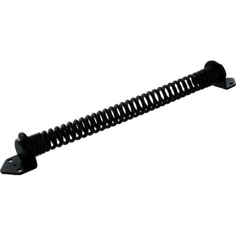 Thirard – Ferme-porte à ressort noir 275 mm – Acier – Force de fermeture réglable – Pour portes à ouverture droite ou gauche (1/2)