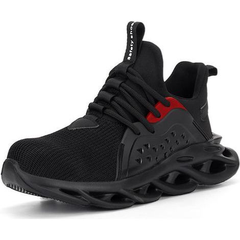 Scarpe da sicurezza uomo donna con puntale in acciaio, scarpe da lavoro antiperforazione, comode, leggere e traspiranti, sneakers di sicurezza unisex 43 (1/5)
