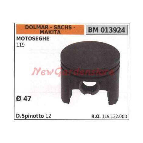 Pistón motosierra 119 Ø  47 mm DOLMAR 013924