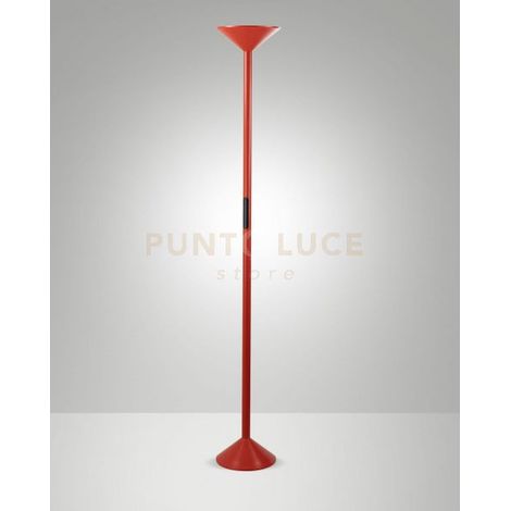 TRATTO LAMPADA DA TERRA ROSSA A LED CCT 2700K - 3200K - 4000K- 50W - 4000 lm DIMMERABILE