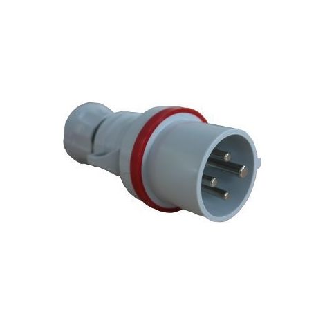 GEWISS GW60008H - Spina Mobile HP IP44 3P+T 16A 400V 6H Rosso