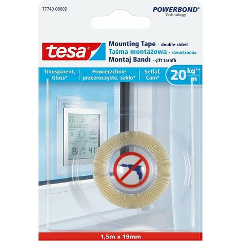 TESA MONTAGEKLEBEBAND TRANSPARENT 1,5x19 (1/2)