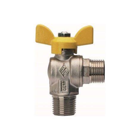 RUBINETTERIE BRESCIANE Valvola A Sfera Per Gas A Squadra 1/2"