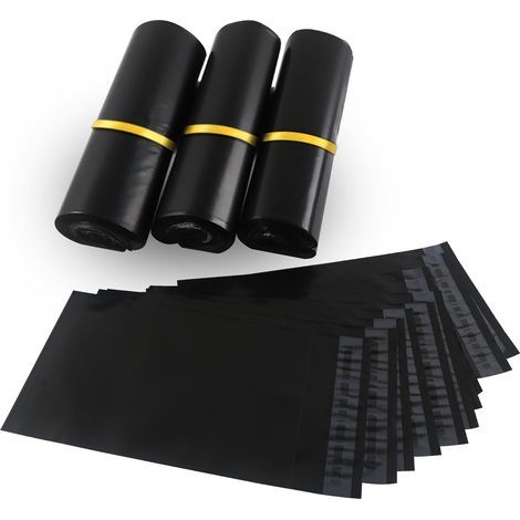 100pcs Enveloppe Plastique Expedition Noir Sac D'expédition Emballage Colis Vetement 30cmX40cm Conditionnements Plastique Polystyrène Pochettes Envoie Colis Étanches/Autoadhésifs (1/5)