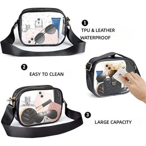 sac transparent pvc étanche plein air voyage (1/5)